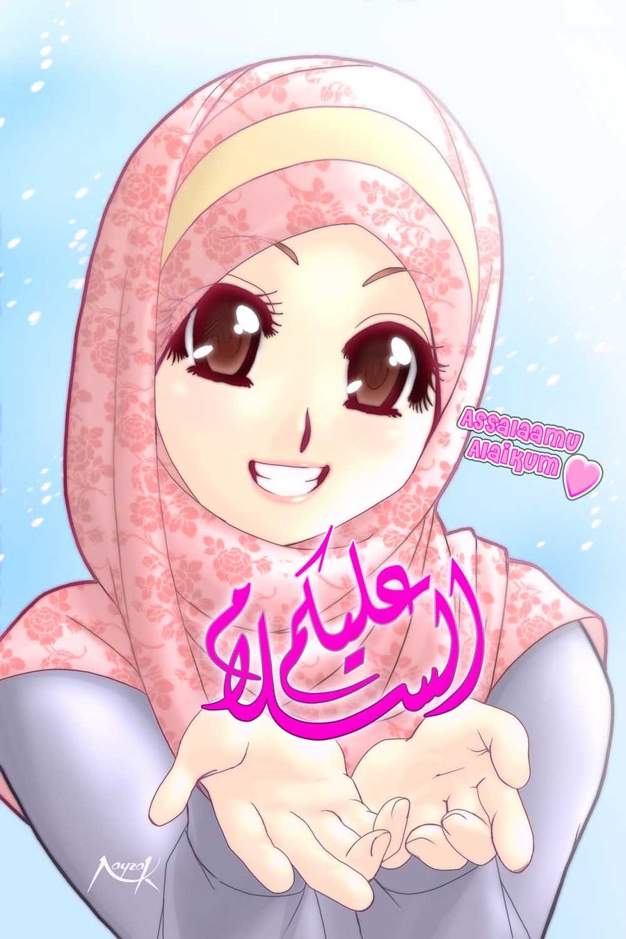 Top Gambar Kartun Muslimah Pakai Kacamata Top Gambar